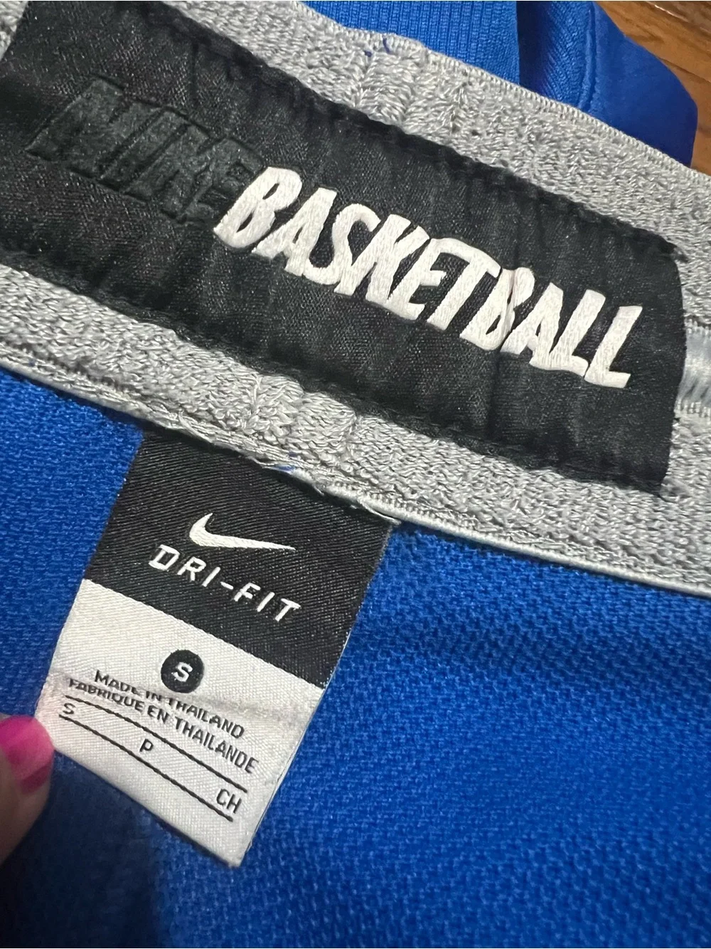 Nike Royal Blue Performance Shorts with White Accents size S men basketball